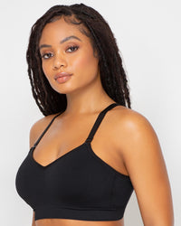 SMOOTH WIRELESS BRA- BLACK