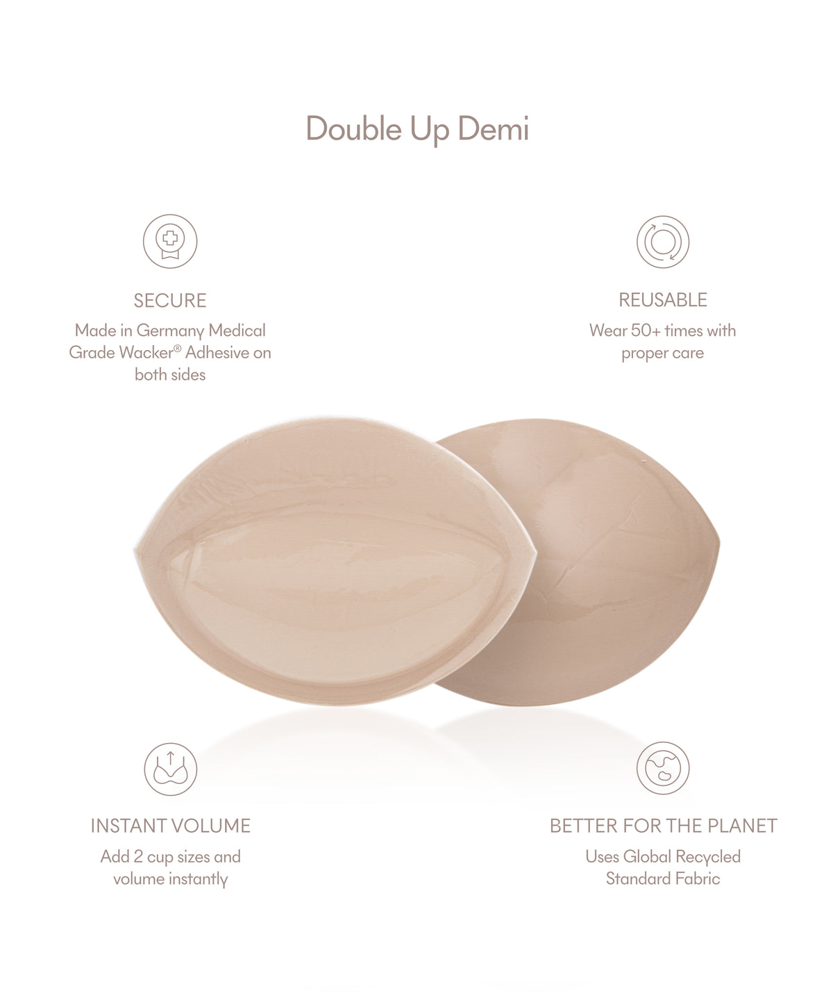 DOUBLE UP DEMI PADS