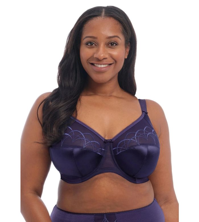 Elomi Cate Embroidered Full Cup Banded Underwire Bra (4030),42J,Camelia